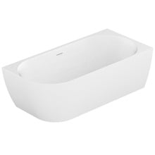 Glacier 1700mm Gloss White Acrylic Corner Bath